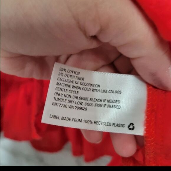 NWOT Knox Rose red dotted blouse - Picture 5 of 6